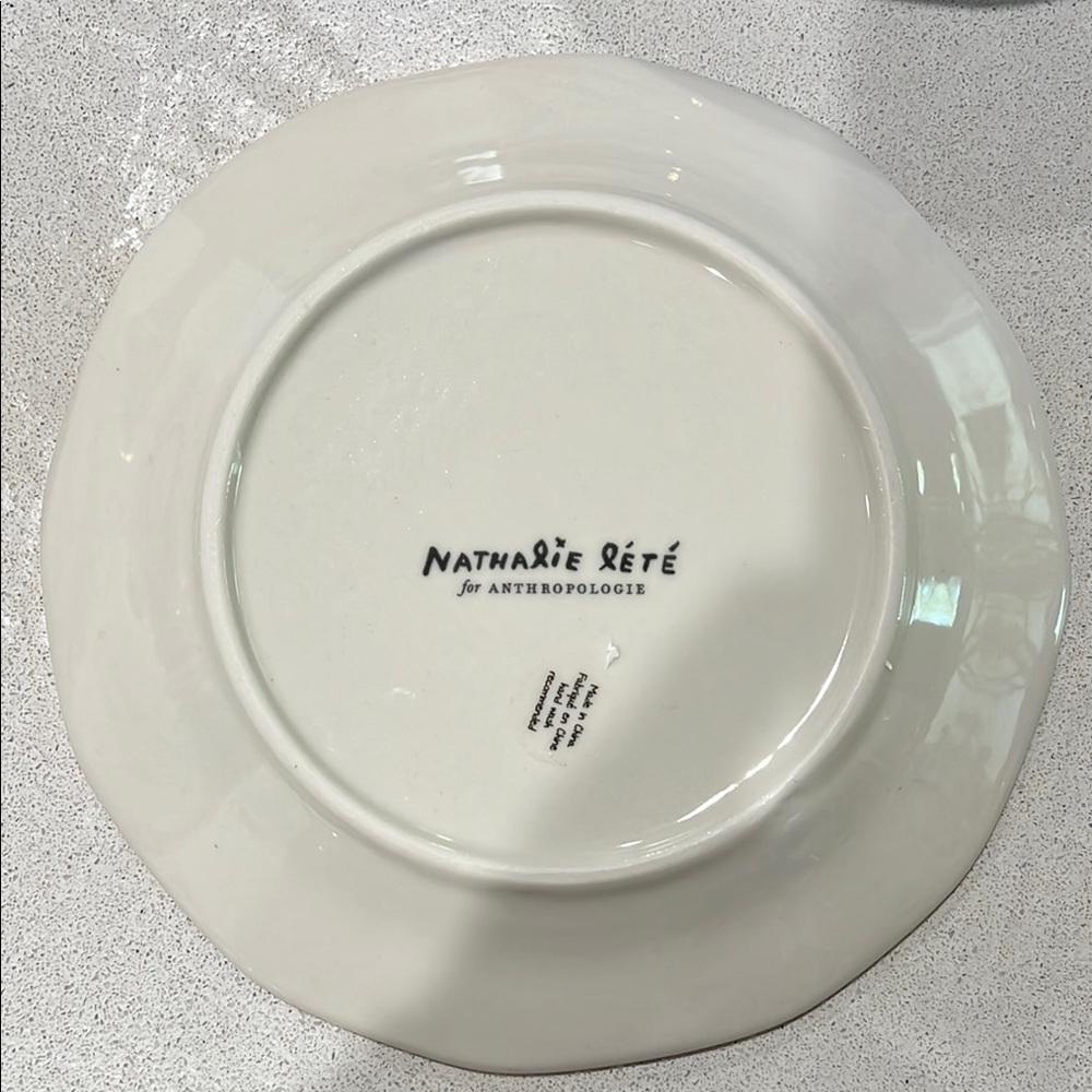 Nathalie Lete for Anthropologie Floral Tiger Plate - Orange, Green, Purple - Picture 2 of 3